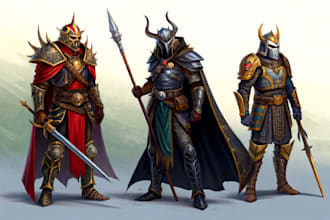 design unique fantasy heroes and villains