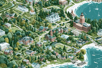draw a custom map illustration