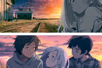 draw anime couple characters
