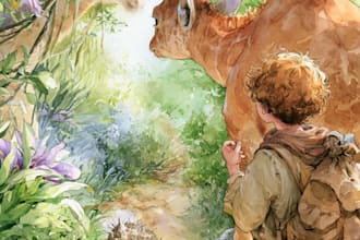 watercolor children book illustrations and children book illustration