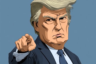 design custom political cartoons with creative storytelling