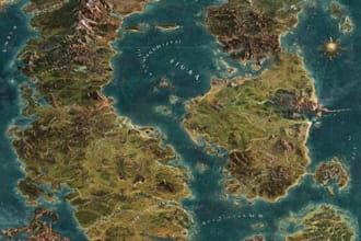 design a unique vector map, realistic or fantasy