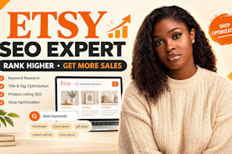 do etsy SEO to rank etsy listings on top and boost etsy sales