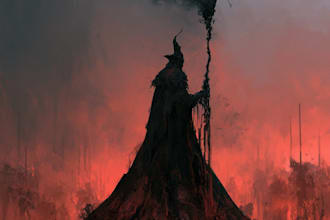 create darkart, horror, album cover, poster, merch, etc
