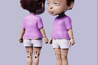 add socket joint to 3dsculpt,photo to 3dstl,dummy 13,bjd doll,articulated figure