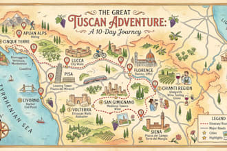 design custom printable walking map and travel map for tourists and visitors