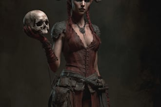 create creepy monsters and dark fantasy characters
