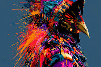 sci fi character illustration or sci fi character