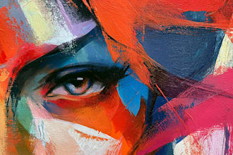 create unique abstract art illustrations