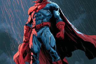 superhero character for comics