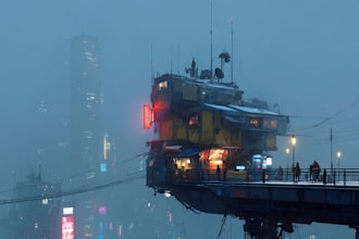 illustrate futuristic cities and sci fi environments