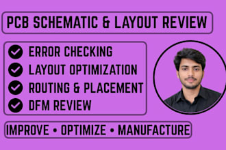 review and optimize your pcb schematic and layout