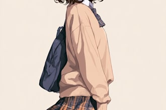 draw anime character an illustration