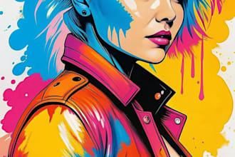 high quality you into professional pop art artwork