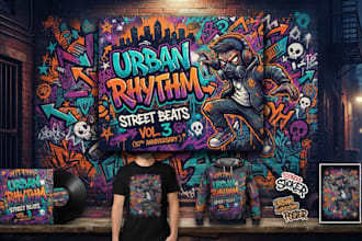 create high quality graffiti art and spray paint design