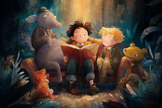 draw colorful characters for your children storybook