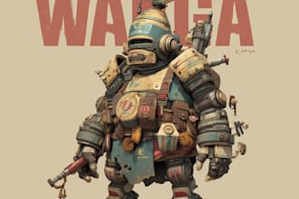 design cinematic fantasy character illustrations