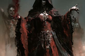 design horror book cover, fantasy cover