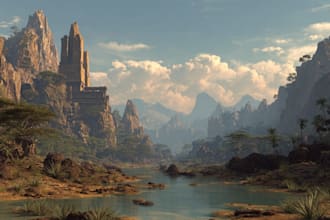 design epic fantasy environments and landscapes
