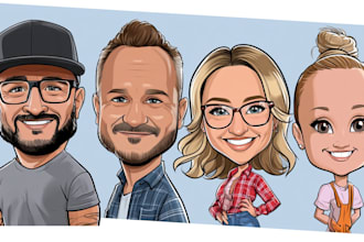 turn your photo into a creative caricature artwork