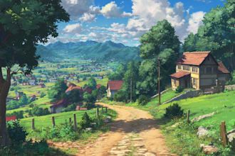 draw anime background and environment art