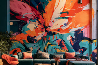 design wall art and mural in graffiti street art