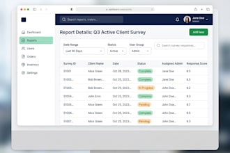 build a custom admin panel or dashboard for your business