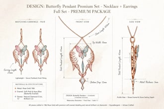 do luxury gouache jewellery illustration