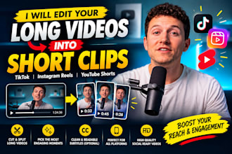reedit long form videos and podcast to viral short and reels