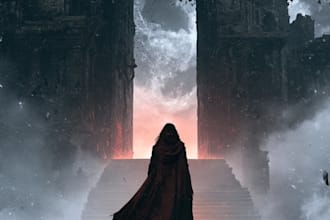 do fantasy book cover, thriller book cover design
