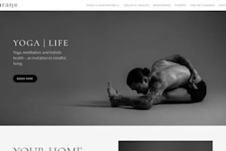 design wix yoga studio website wix pilates website wix wellness coach website