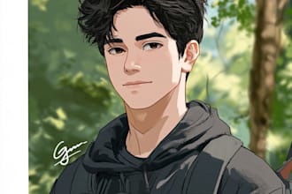 draw anime, realistic portrait or dnd character