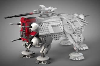 design 3d lego set, lego moc, lego technic, lego minifigure with instruction