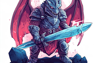 make a fantasy game logo
