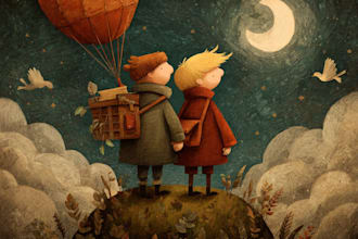 illustrate a cute and captivating children storybook cover