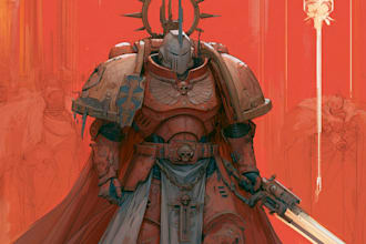 drawing a warhammer 40k character art