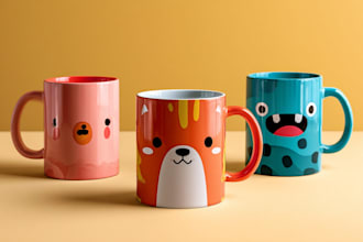 design custom unique coffee mug design