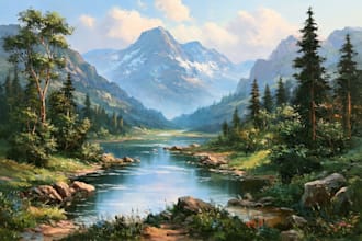 landscape oil painting art