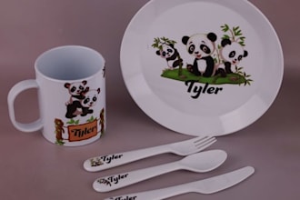 do plate design mug design plastic plate