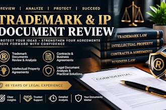 analyze trademark documents contracts and intellectual property agreements
