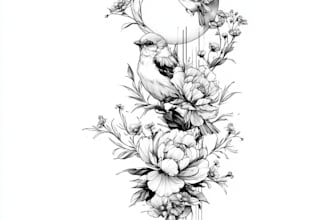 draw custom fine line and blackwork tattoo design