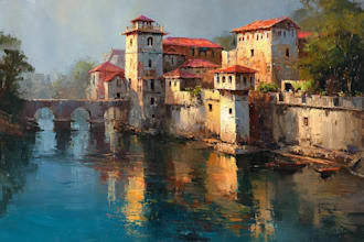 design amazing fantasy landscape