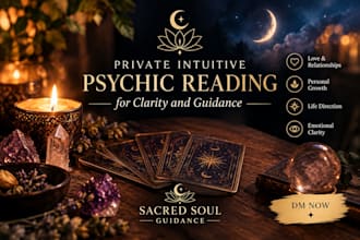 give you an intuitive psychic reading for clarity and guidance on your request