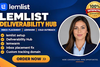 setup lemlist deliverability hub lemlist inbox placement lemwarn cold outreach