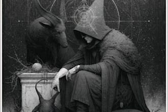 create black and white fantasy art