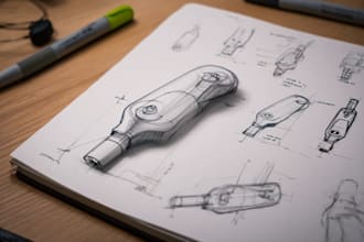 sketch your ideas or concepts into a product sketch