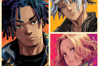 draw a custom anime character for you