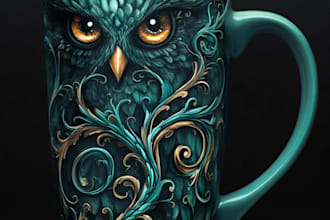 design awesome custom mug design