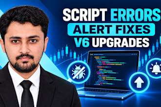 fix and upgrade your tradingview pine script code