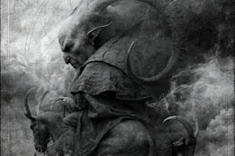 create detailed fantasy line art